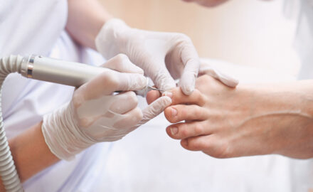 Medizinische Fußpflege.